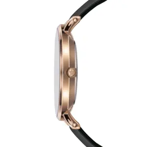 Relógio de cabedal para mulheres Amelia Parker Midnight Sky Black image-2