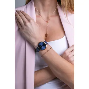 Montre cuir femme Amelia Parker Midnight Sky Dark blue image-1