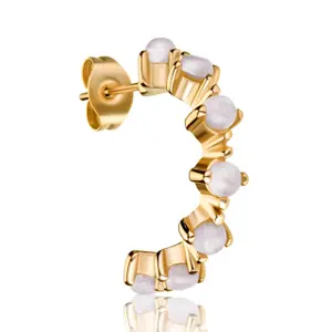 Boucles d'oreilles femme Amelia Parker Wave image-0