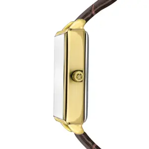 Damenuhr aus Leder mit Krokodil-Prägung Amelia Parker Desert image-2