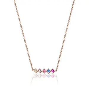 Ensemble collier, boucles d'oreilles et bracelet femme Amelia Parker Butterfly Garden image-1