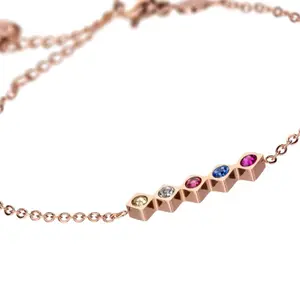 Ensemble collier, boucles d'oreilles et bracelet femme Amelia Parker Butterfly Garden image-2