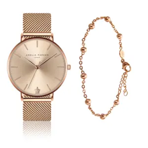 Watch and bracelet for women Amelia Parker Gold Sky image-0