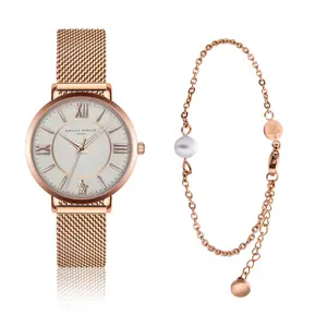 Watch and bracelet for women Amelia Parker Petite Classique image-0
