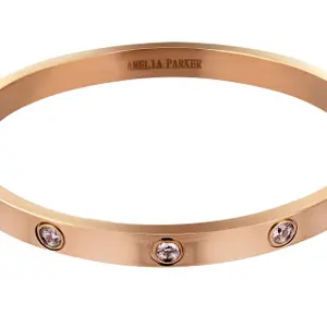 Conjunto de reloj y pendientes para mujer Amelia Parker Gold Plaza image-1