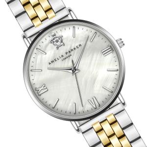 Ensemble montre et boucle d'oreille femme Amelia Parker Oyster image-2