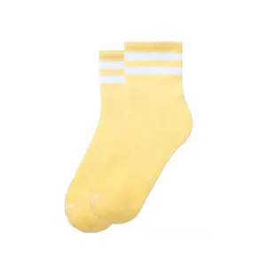 as119-chaussettes-american-socks-sunshine-pale-yellow-white-white-tu