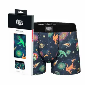 Boxer American Socks Space Dino image-3