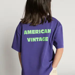 T-shirt med tryk til børn American Vintage Fizvalley image-4