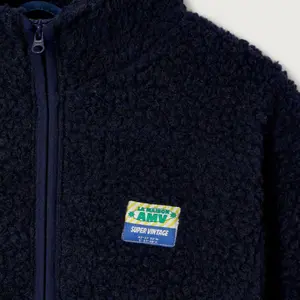 Zip-Up Loose Short Fleece Child American Vintage Hoktown image-1