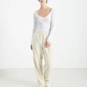 Women's long sleeve V-neck T-shirt American Vintage Massachusetts image-6