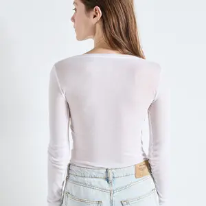 Women's long sleeve T-shirt American Vintage Massachusetts image-2