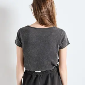 Kvindernes V-hals T-shirt American Vintage Sonoma image-4