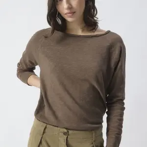 Women's long sleeve V-neck T-shirt American Vintage Sonoma image-2