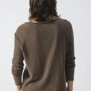 Women's long sleeve V-neck T-shirt American Vintage Sonoma image-3