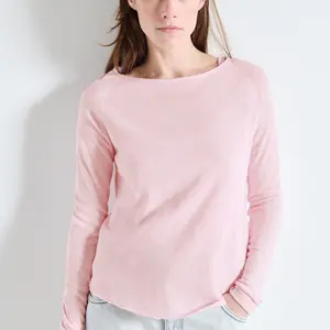 Women's long sleeve V-neck T-shirt American Vintage Sonoma image-2