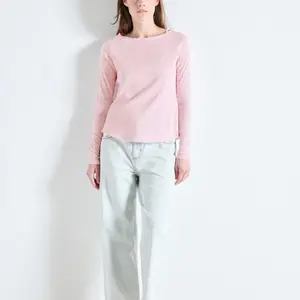 Women's long sleeve V-neck T-shirt American Vintage Sonoma image-5