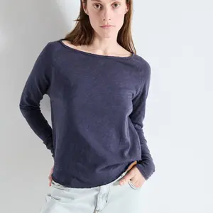 Women's long sleeve V-neck T-shirt American Vintage Sonoma image-2
