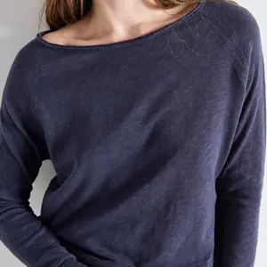 Women's long sleeve V-neck T-shirt American Vintage Sonoma image-4