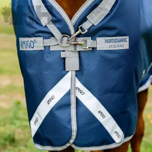 Buitenkleed waterdicht met deken voor de hals voor paarden Amigo Heavy 400g image-2