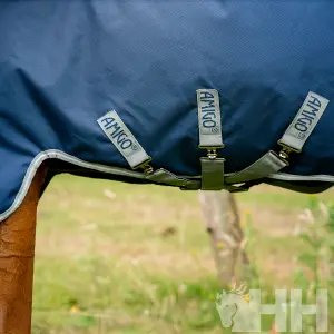 Buitenkleed waterdicht met deken voor de hals voor paarden Amigo Heavy 400g image-3