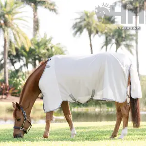 Cobertura anti-moscas/verão para cavalo sem capa de pescoço Amigo Bug Rug 198 cm