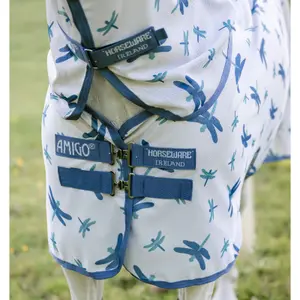 Flugtäckte för ponny med avtagbar huva Amigo Bug Rug image-3