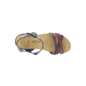 Sandales compensées femme Amoa Tulle image-1