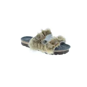 Pantufas femininas Amoa Borgogna image-1
