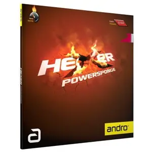 Revestimento de raquete de ténis de mesa em borracha andro Hexer Powersponge image-0