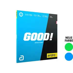 Revestimento de raquete de ténis de mesa em borracha andro Good! image-1