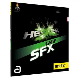 Revestimento de raquete de ténis de mesa em borracha andro Hexer Grip SFX image-0