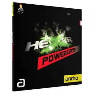 Revestimento de raquete de ténis de mesa em borracha andro Hexer Powergrip image-0
