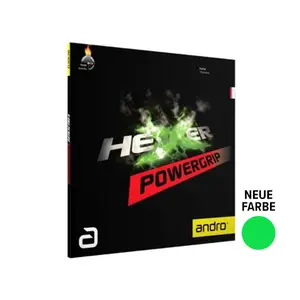 Revestimento de raquete de ténis de mesa em borracha andro Hexer Powergrip image-1