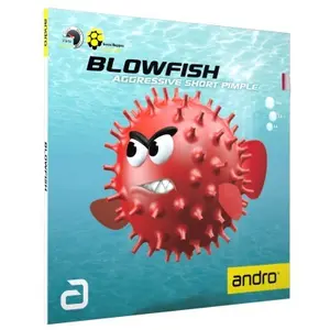 Revestimento de raquete de ténis de mesa em borracha andro Blowfish image-0