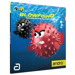 Revestimento de raquete de ténis de mesa em borracha andro Blowfish+ image-0