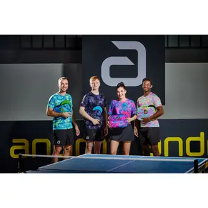 Double table tennis racket cover andro Maboon image-2