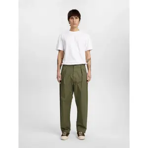 Cotton Pleated Trousers Anerkjendt Jakob image-1