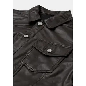 Veste en cuir Anerkjendt Akkarsten image-1