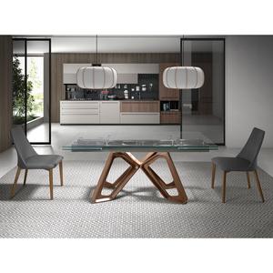 Rozkládací obdélníkový jídelní stůl z tvrzeného skla Angel Cerdà image-4