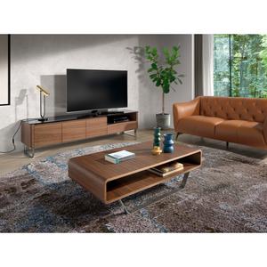 Sofabord i valnøddetræ og stål Angel Cerdà image-3