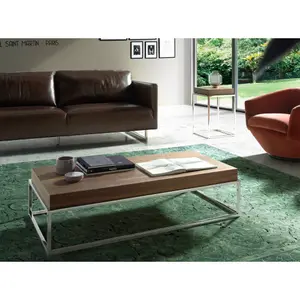Couchtisch aus Walnussholz und Stahl Angel Cerdà image-3
