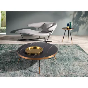 Table d'angle en porcelaine et acier Angel Cerdà image-4