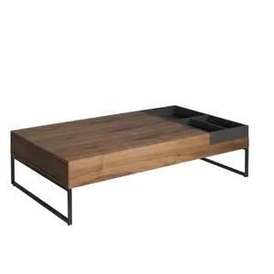 Rectangular walnut coffee table Angel Cerdà image-0
