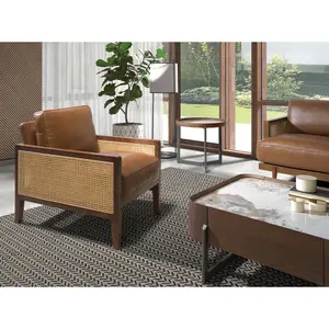 Runder Couchtisch aus Porzellanmarmor, Walnuss und dunklem Metallstahl Angel Cerdà image-4