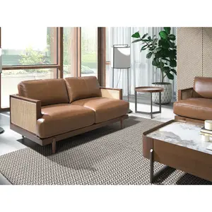 Runder Couchtisch aus Porzellanmarmor, Walnuss und dunklem Metallstahl Angel Cerdà image-3