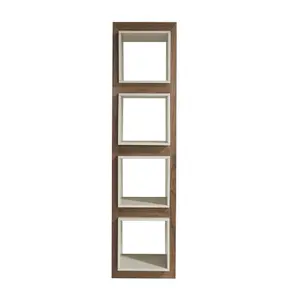 Walnut bookcase and cubes Angel Cerdà
