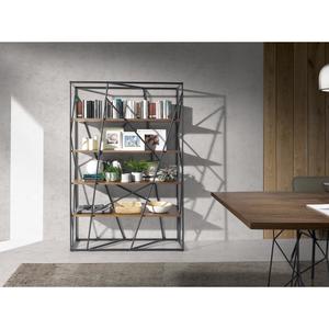 Knihovna z černé oceli a ořechového dřeva Angel Cerdà image-1