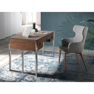 Bureau en noyer et acier chromé Angel Cerdà image-2