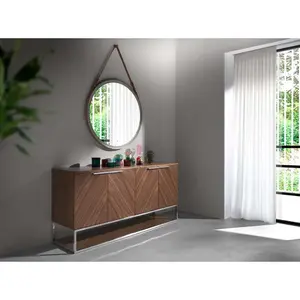 Buffet en bois et acier chromé Angel Cerdà image-4